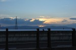 巨椋大橋の日没
